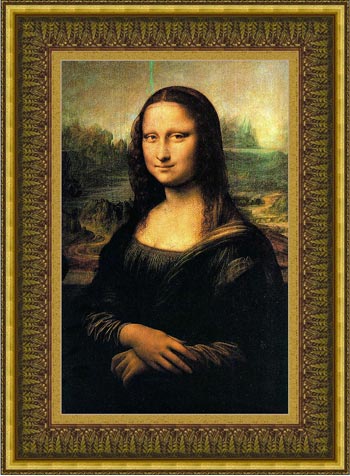 Mona Lisa in the new frame