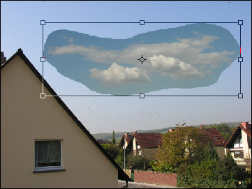 Изменяем размеры и положение облаков