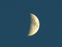 the photo of the moon