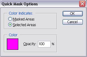 Quick Mask Options