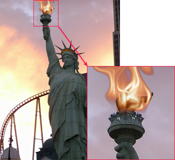 The Statue of Liberty With a torch